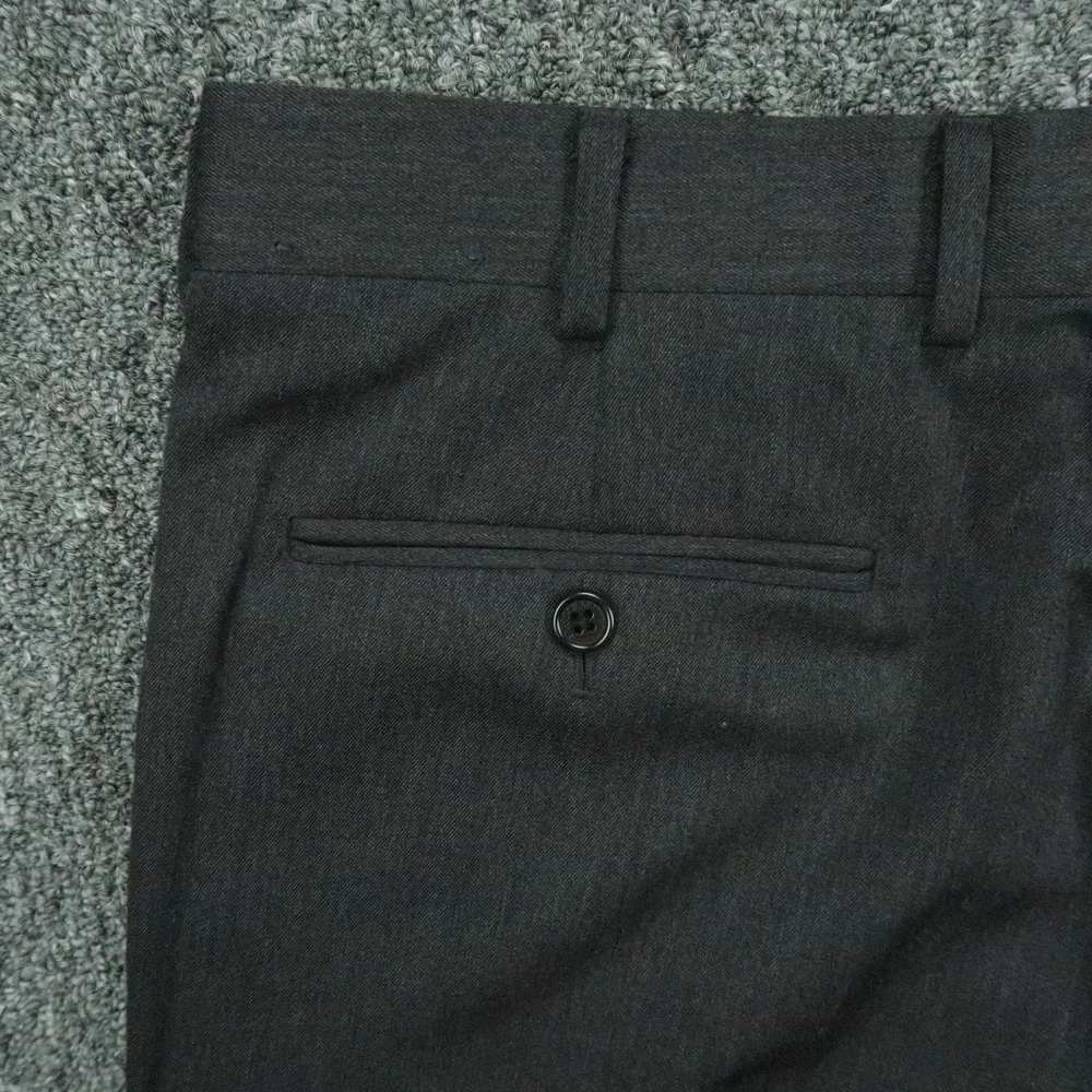 Brooks Brothers Pants Mens 36x30 Gray Madison Pleated Straight Wool Trouser *